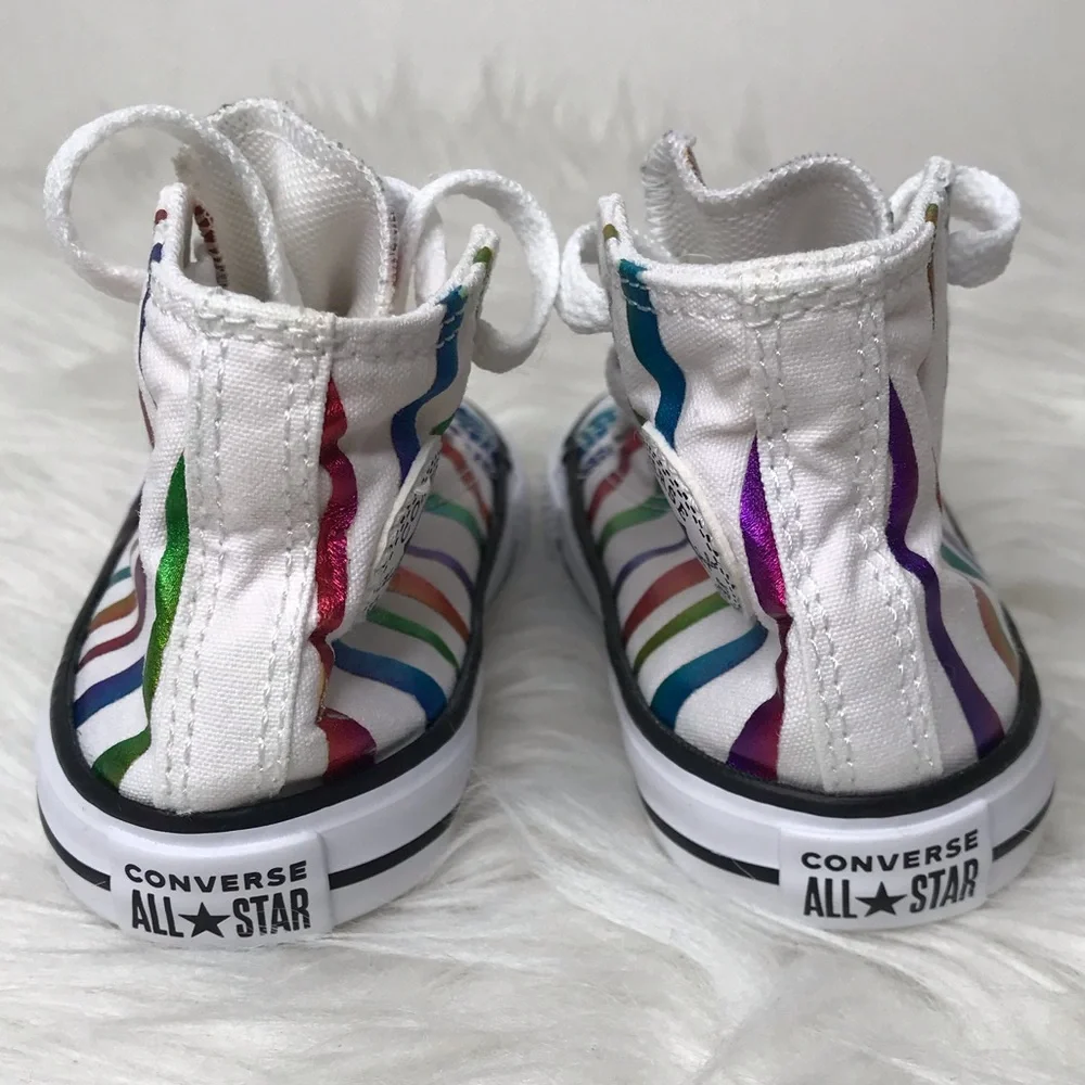 Converse Infant Chuck Taylor All Star High Top Zebra Sneaker Size 6
